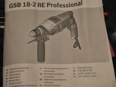 Bormașină cu percuție Bosch Professional GSB 18-2 RE, 800 W, 3000 RPM, 4.8 Nm