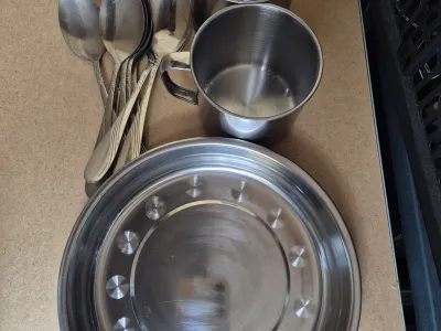 Kit festival: farfurie, lingură, cană